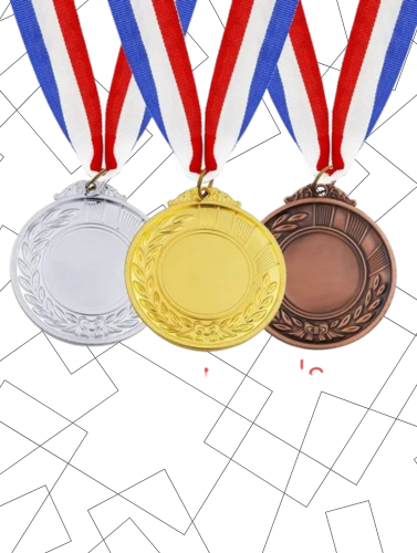 Custom multi-color medals in Karnal – vibrant, personalized medals for sports events, competitions, and awards.