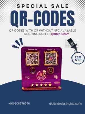 2 NFC QR Code Purple