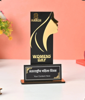 Women's Day small trophy in Karnal with compact and elegant design