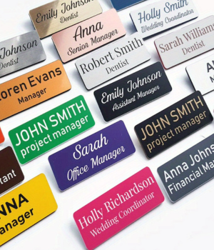 Digital name batches in Karnal with custom laser-engraved details